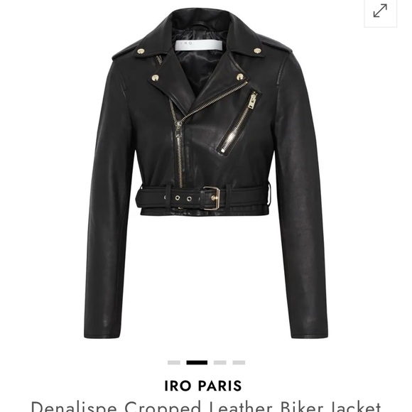 IRO Jackets & Blazers - IRO size 40 never worn cropped leather biker jacket! Gorgeous soft lamb leather